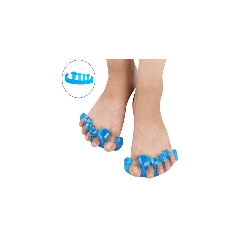 (L) 1 Pair Silicone Gel Toes Bunion Separator Protector Corrector Hallux Valgus