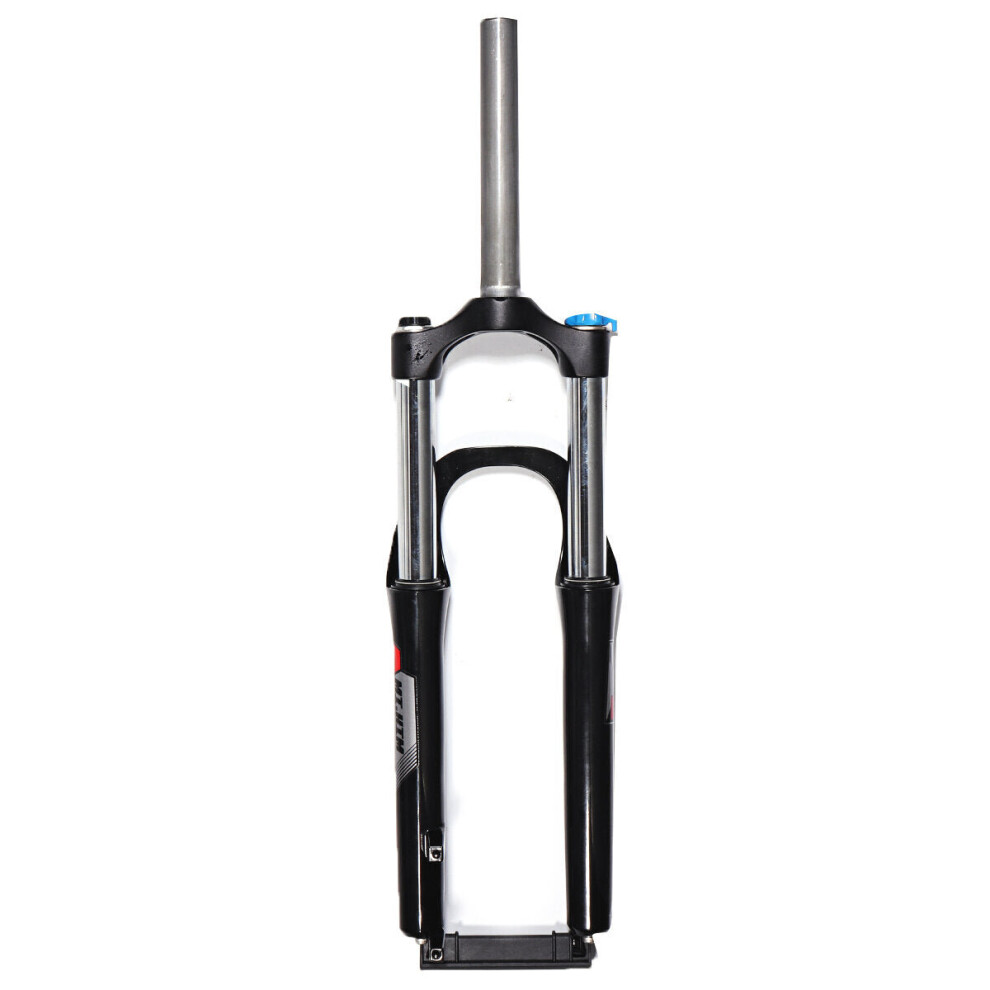 (Black) 26inch Bike Front Fork Aluminum Alloy Mechanical Locking Bicycle Accessories Outdoor Cycling Bike Forks Bike Parts