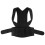 (black, S) Lumbar Upper Lower Back Support Strap Belt Adjustable Posture Corrector Shoulder Relief Brace 12