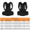 (black, S) Lumbar Upper Lower Back Support Strap Belt Adjustable Posture Corrector Shoulder Relief Brace 5