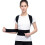 (black, S) Lumbar Upper Lower Back Support Strap Belt Adjustable Posture Corrector Shoulder Relief Brace 6