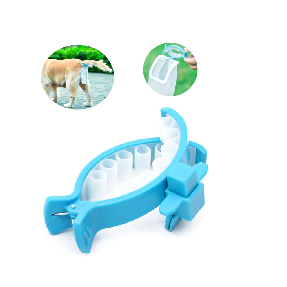 (20Pcs L Bags) Pet Dog Outdoor Pooper Scoopers Clip Pet Travel Waterproof Toilet Dog Portable