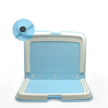 (Blue) Dog Toilet Foldable Potty Portable Dog Training Pet Toilet Pad Holder