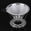 Stainless Steel Pour Over Coffee Dripper Flower Pattern Paperless Reusable Double Mesh Cone Filter 9