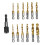 () 13pcs M3-M10 Metric Screw Thread Tap Drill Bits Set Hex Shank Bit Compound Hand Tools with Joint Rod 7