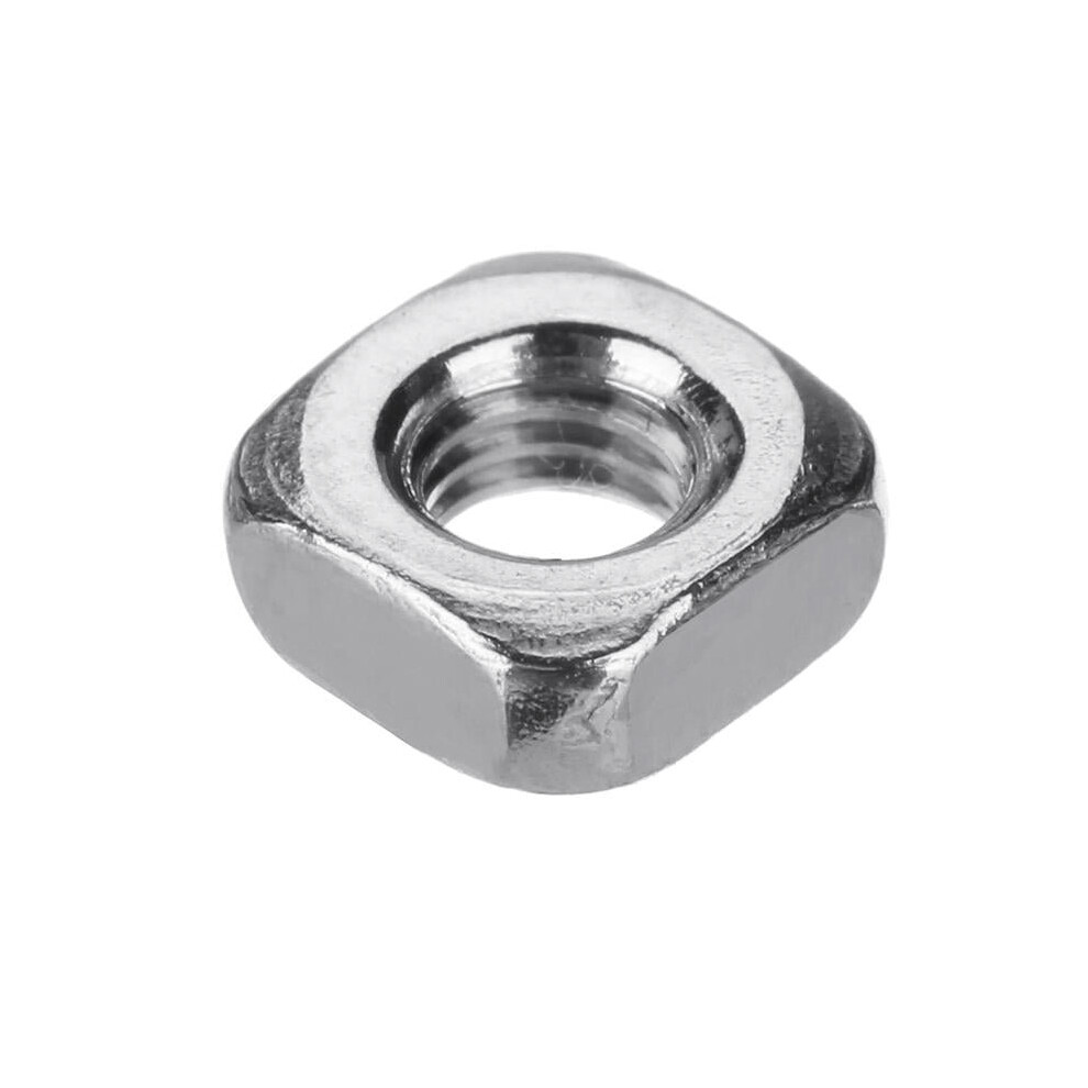 M3sn4 M3 304 Stainless Steel Square Nut Machine Screw Nuts 50Pcs 3654659462732