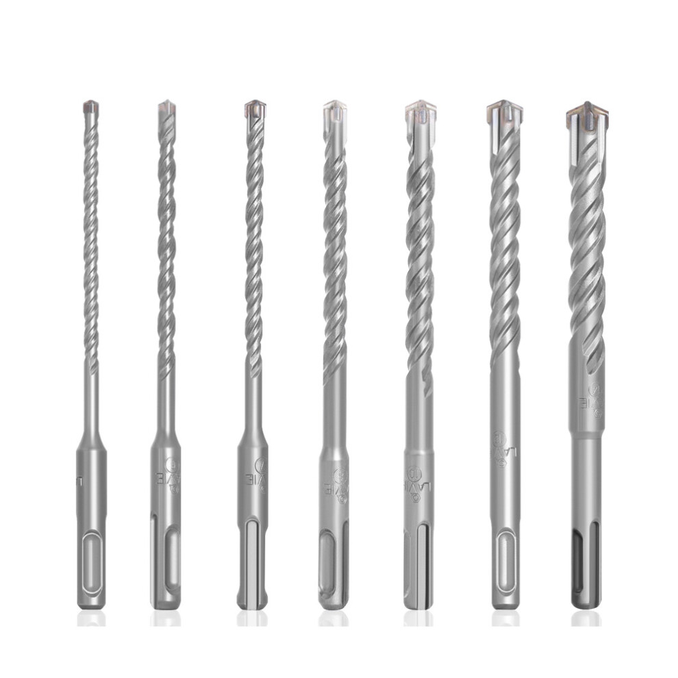 () 7pcs Electric Hammer Cross Impact Drill Bits 5/6/7/8/10/12/14*110mm/160mm