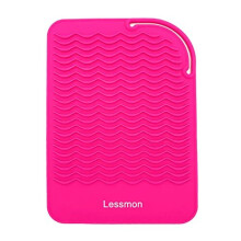 Heat Resistant Mat for Curling Irons, Hair Straightener, Flat Irons and Hair Styling Tools 9" x 6.5", Pink