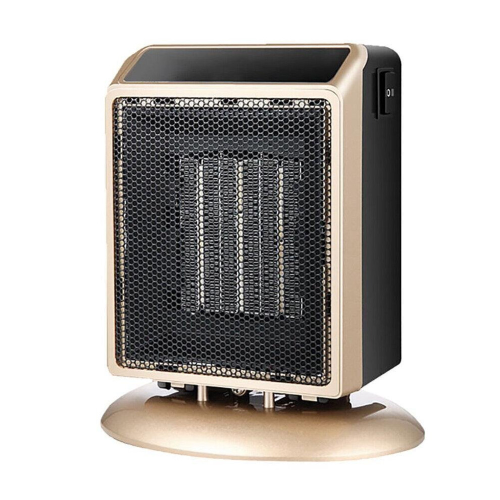 (Silver, EU Plug) 900W Electric Heater 2 Gears Personal Heater Warm Air Blower for Home Office
