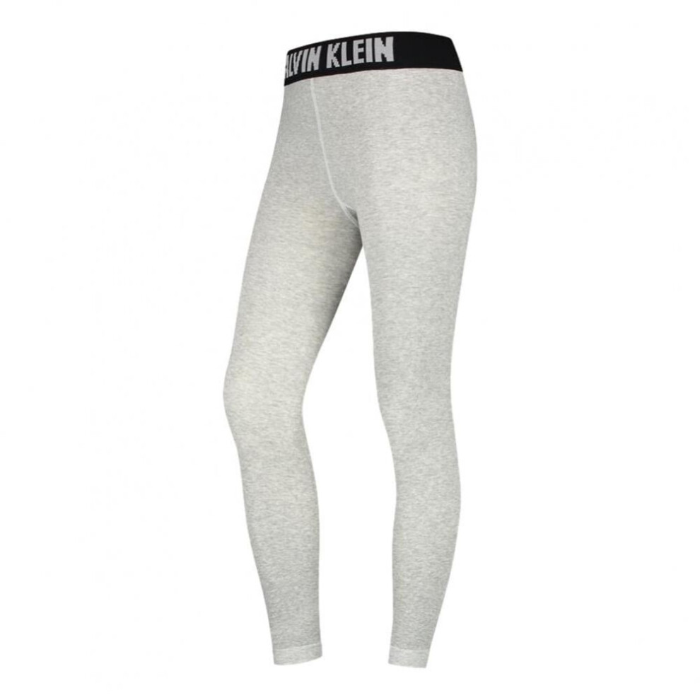 Calvin Klein Modern Logo Leggings - Light Grey Size: M, Colour: Light