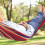(Blue) Outdoor Portable Garden Canvas Hammock 6