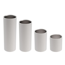 (Silver) Stainless Steel Guitar Sliders Finger Sleeve 1 Set