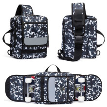 (White) Multi-functional Skateboard Longboard Carry Bag