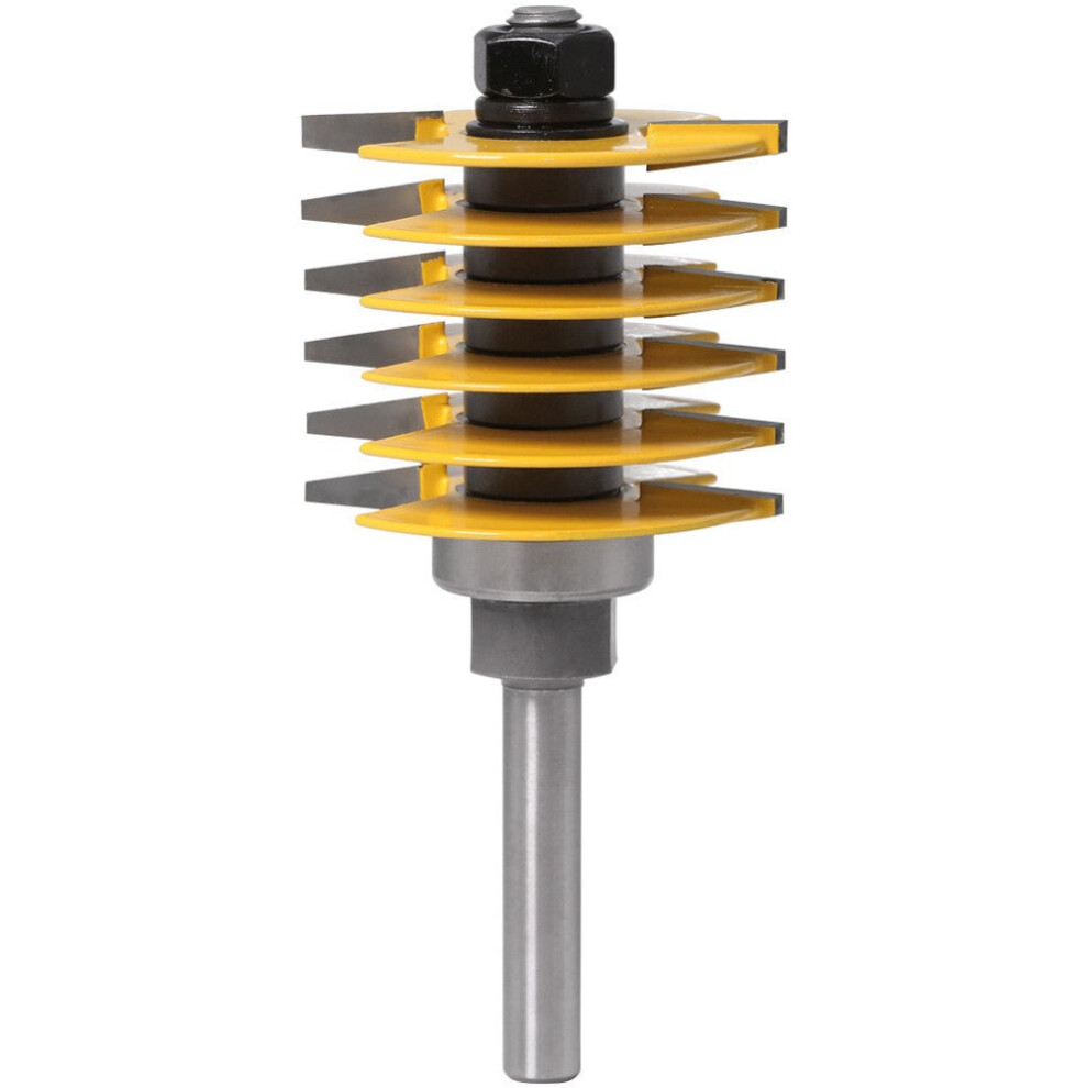 (8mm) Finger Joint Router Bit Tenon Cutter Industrial Grade for Wood Tool 8mm and 1/2'' Shank Optional