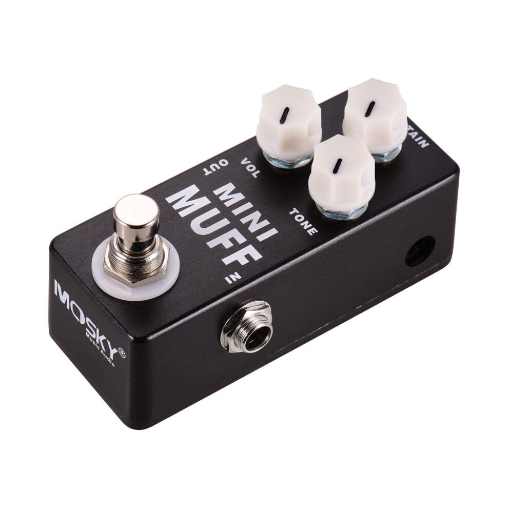 MINI MUFF Electric Guitar Distortion Fuzz Effect Pedal Full Metal Shell True Bypass