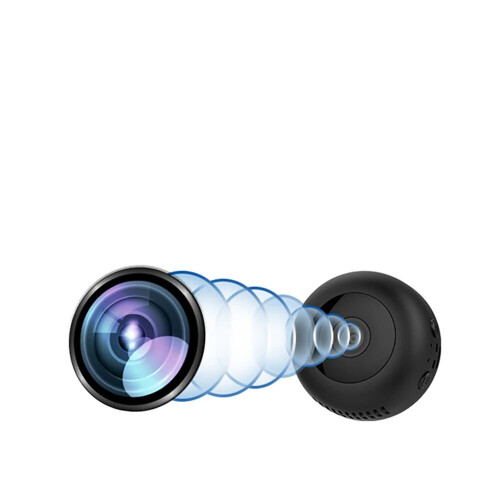 (White) Mini Wearable Camera 1080P IP Night Vi sion Micro Cam 2