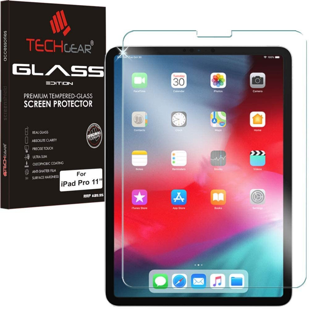 TECHGEAR GLASS screen protector for iPad Air 2022, iPad Pro 11 2021 2020 2018 Genuine Tempered Glass Screen Protectors...