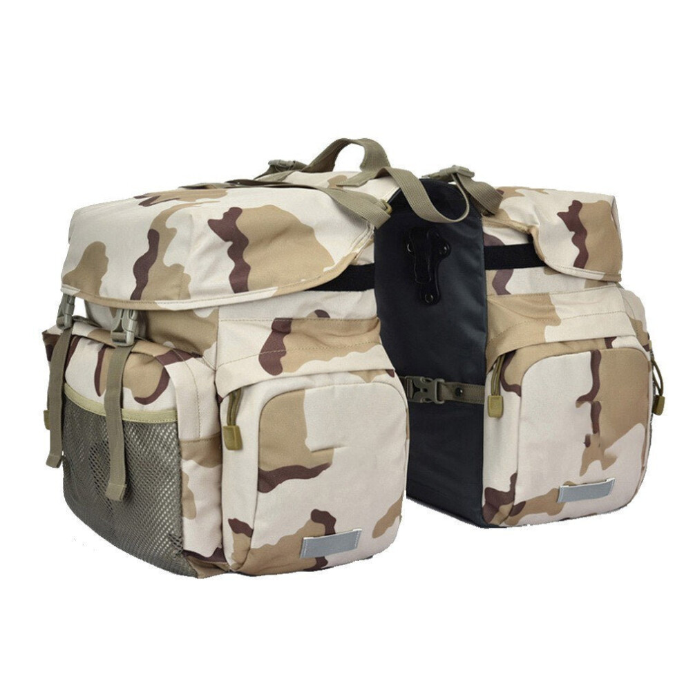 (Camouflage) Bicycle Rear Seats Bag Large Capacity Carriers Rack Trunk Bags Luggage Waterproof Cycling