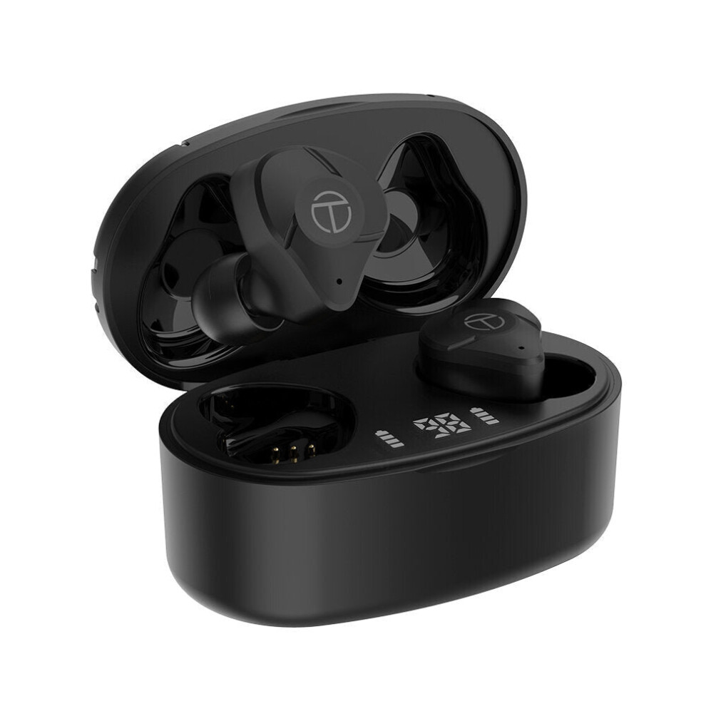 Tws Earphone Bluetooth V5.2 Headset Hifi Dual Dynamic Cvc8.0 Noise Reduction Low-Latency Smart Touch Led Display Sports Earbuds With Mic 6112212047569