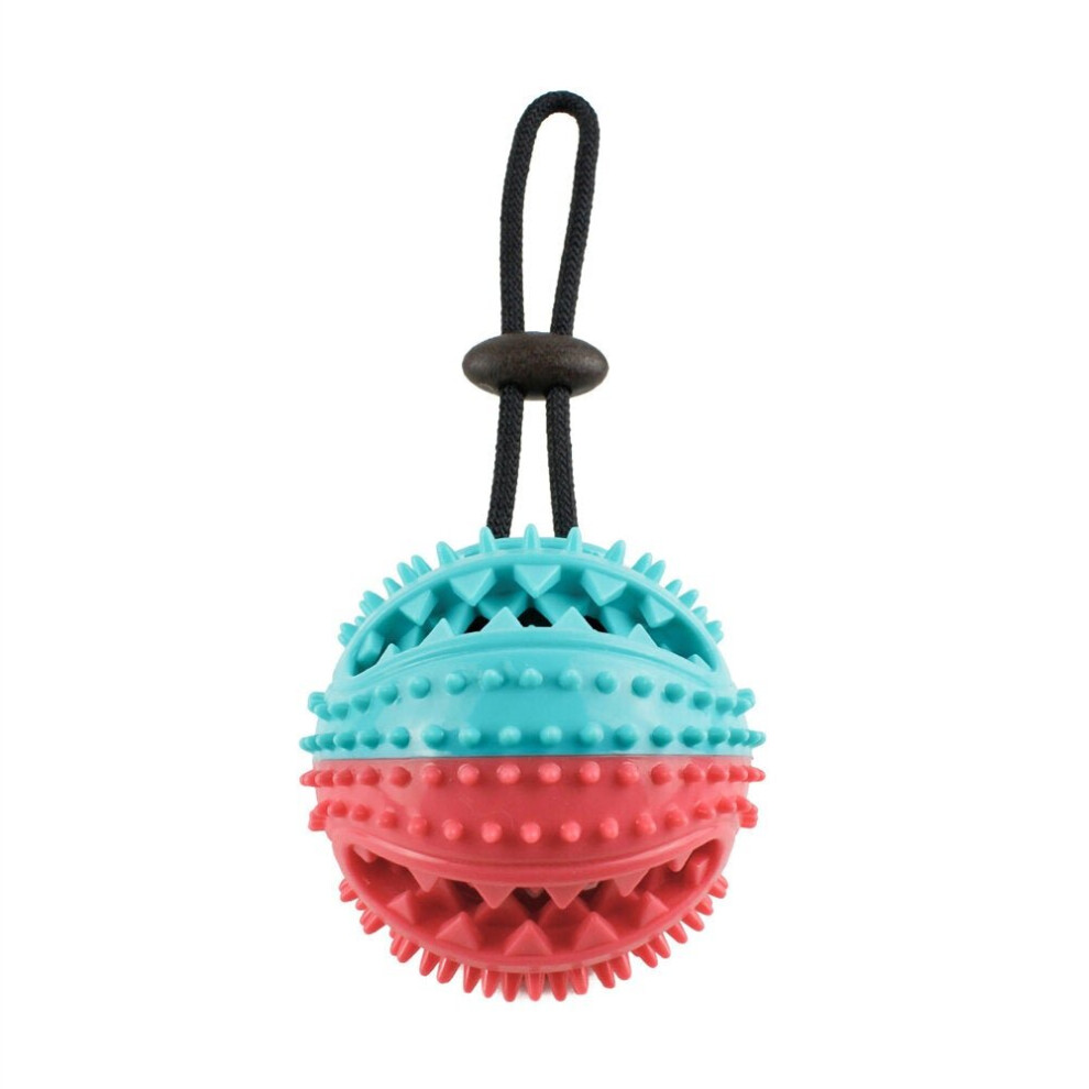 (Type 3) Dog Rope Ball Pull Toy with Double Suction Cup Multifunctional Interactive Dog Tug of War Toy with Teeth Cleaning and Food Dispensing Feature