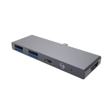 5 In 1 USB-C Docking Station Adapter With 4K 60HZ HDMI HD Display Support Data Transmission PD3.0 Power Delivery 2 USB 3.0 Ports 3.5mm Audio Jack