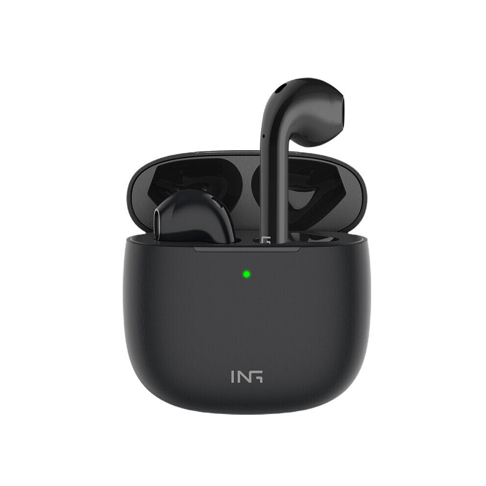 (Black) Tws Earphone Wireless Bluetooth Headphones Hifi 13Mm Drivers Smart Touch Sweatproof Portable Half-In-Ear Earbuds With Mic With Charging Case Black 6112212047514