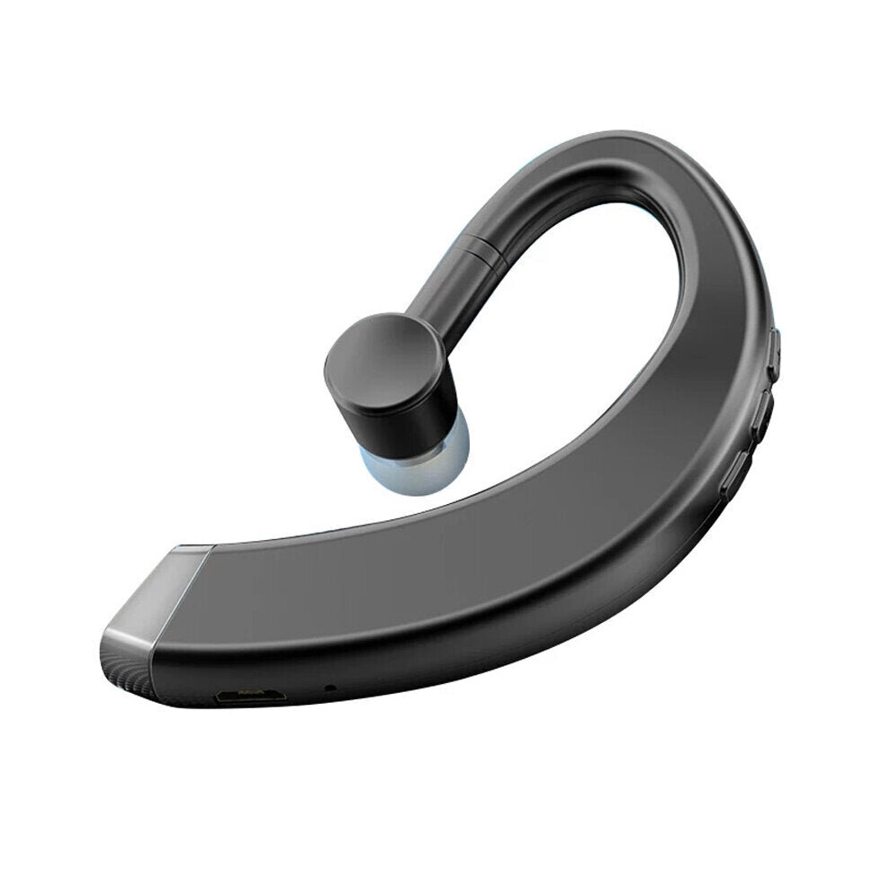 (Black) Bluetooth Business Earphone Hifi Noise Reduction Hd Calling Zero Delay Wireless Earbuds Sweatproof 180 Rotatable Earhook Single Headphone With Black 6112212042441