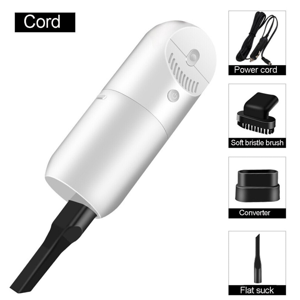 (Wired) 120W Car Vacuum Cleaner Portable Wet Dry Use Ligweight Handheld Duster 4500Rpm 3500Pa Powerful Suction 3654659046826