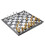 Chess Game Silver Gold Pieces Folding Magnetic Foldable Board Contemporary Set 5