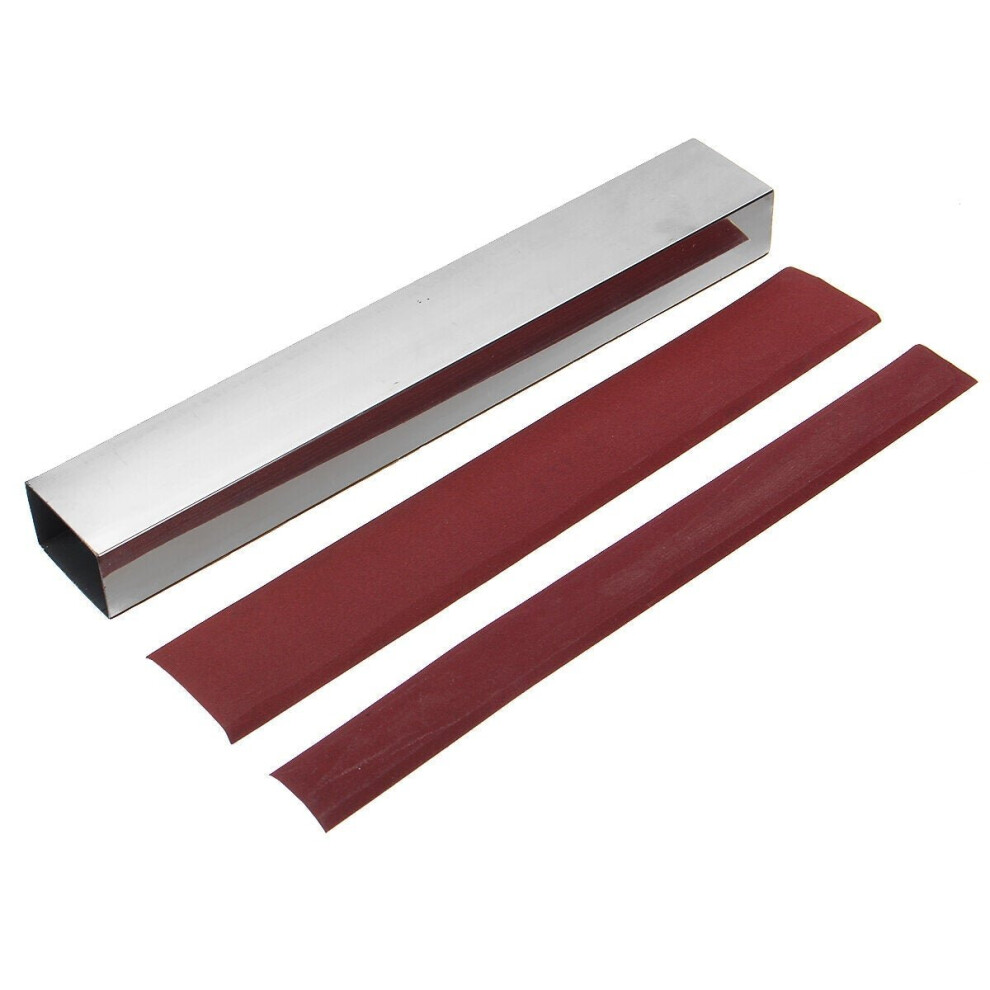 10 Inch Guitar Bass Fret Leveling File Aluminum Beam Luthier Tool With Sanding Paper 3654659122599