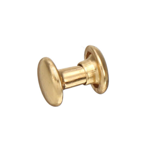 (6x6mm) 50Pcs Brass Copper Double Sided Rivets Nails Leather Hardware Accessories 1