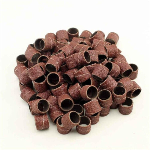 100Pcs Grit 60 Sanding Drums 12mm Sanding Sleeves for Rotary Tool 1