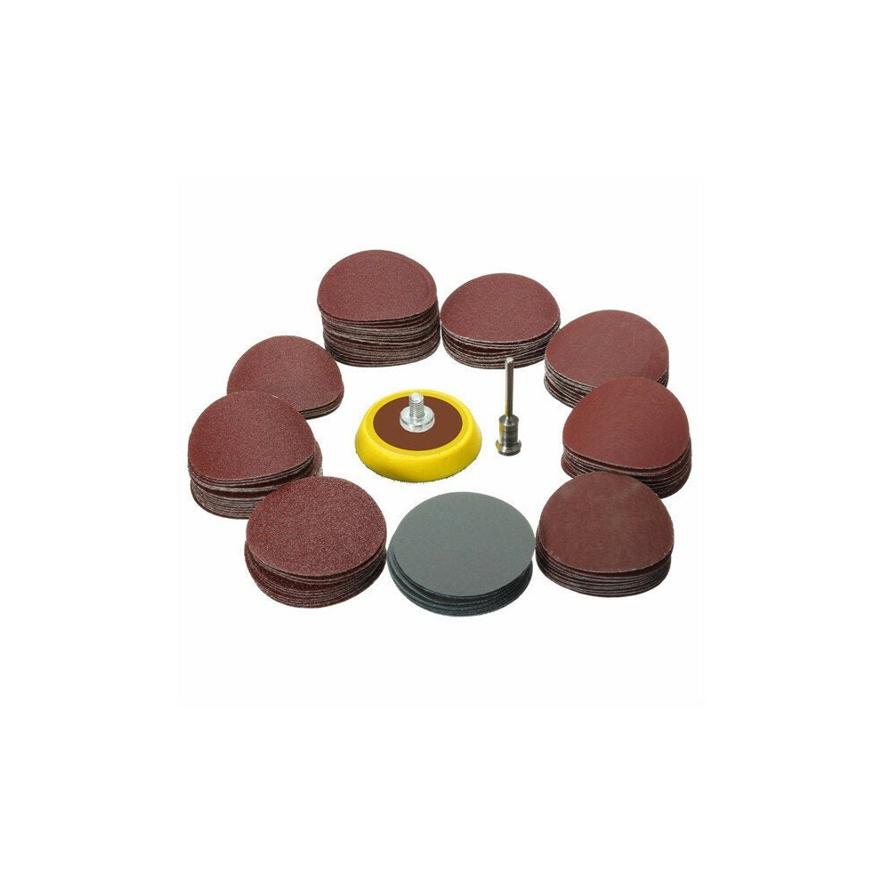 100Pcs 25Mm 80-5000 Grit Sanding Paper With 1/8 Inch Sanding Pad Sandpaper 3654659275462