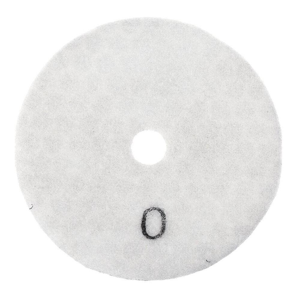 (White) 100mm Diamond Polishing Pad Dry Sanding Disc for Marble Concrete Granite Glass