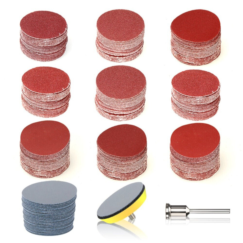 102pcs 3 Inch 75mm Sanding Disc Round Abrasive Dry Sandpaper with Back-up Pad for Polishing Cleaner Tools Sanding Paper