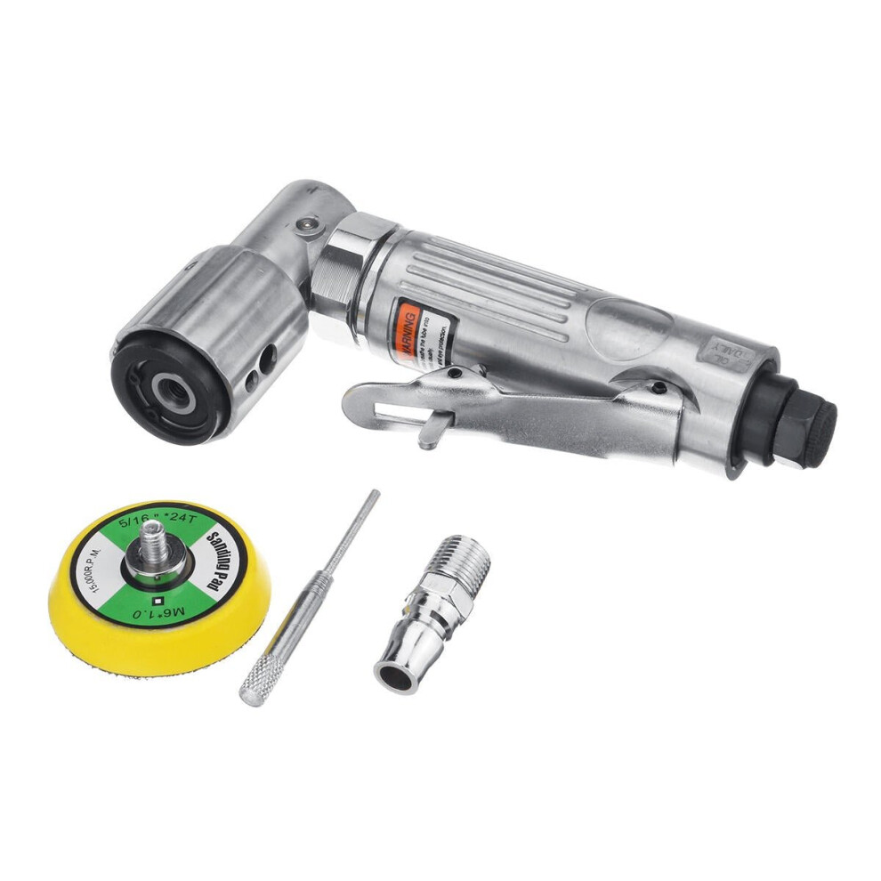 Mini 2 Inch Air Sander Polisher 90 Degree Angle Orbital Polishing Grinding Sanding Pad 3654657659172