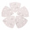 50pcs 90mm 40-180 Grit Sanding Sheets Triangle Sander Grinder Backing Paper Pads 8