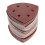 50pcs 90mm 40-180 Grit Sanding Sheets Triangle Sander Grinder Backing Paper Pads 4