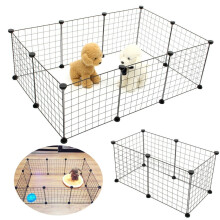 (6pcs) 6/10 Panels Foldable Pet Puppy Playpen Crate Fence Kennel E*ercise Animal Cage Ped Bed