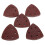 50pcs 90mm 40-180 Grit Sanding Sheets Triangle Sander Grinder Backing Paper Pads 6
