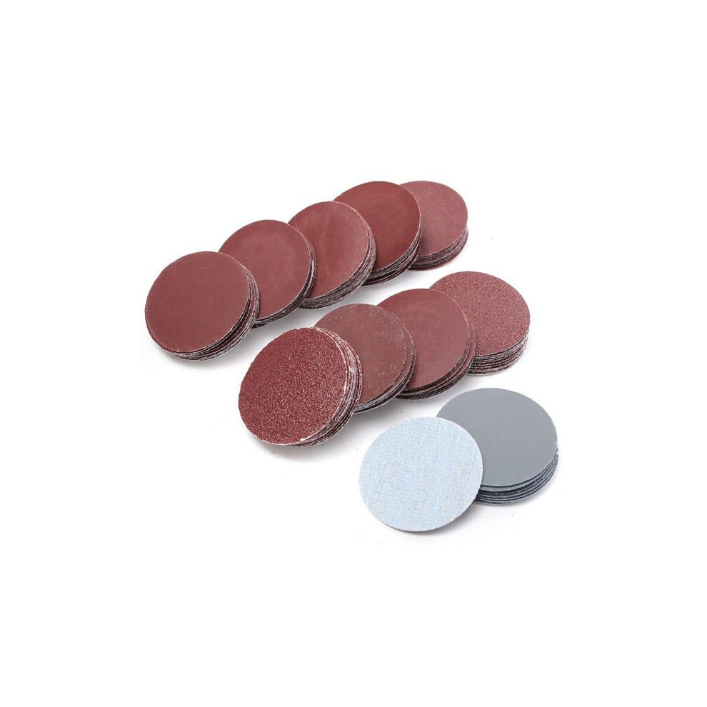 100Pcs 2 Inch 50Mm Sander Disc 80 To 3000 Grit Sanding Polishing Pad Sandpaper 3654659275431