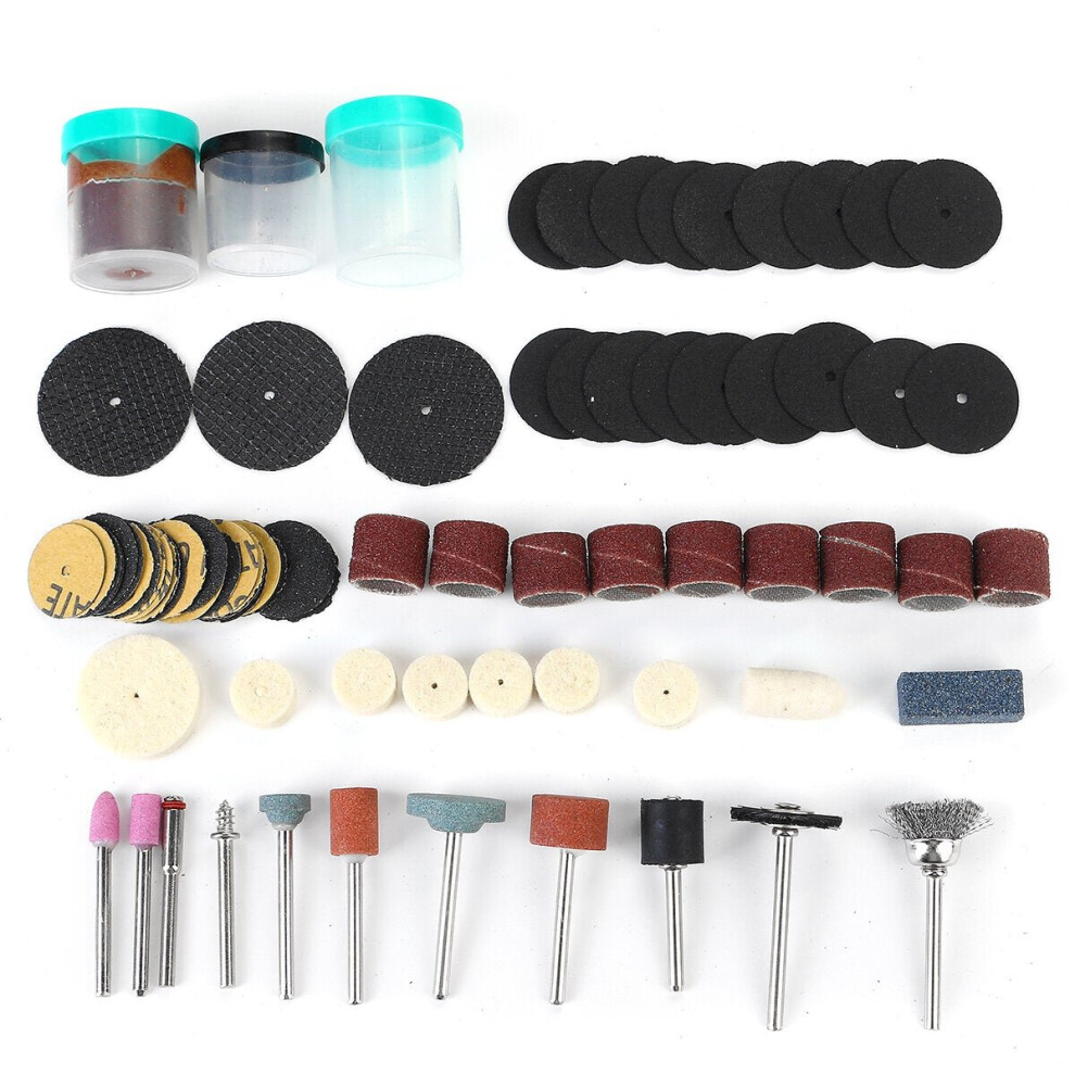 (B: 105Pcs) 161/105Pcs Power Tool Grinding Polishing Accessories Set For Cutting Engraving Grinding 6112211864082
