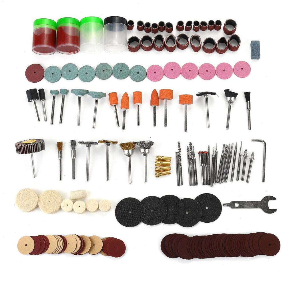 (A: 161Pcs) 161/105pcs Power Tool Grinding Polishing Accessories Set For Cutting Engraving Grinding