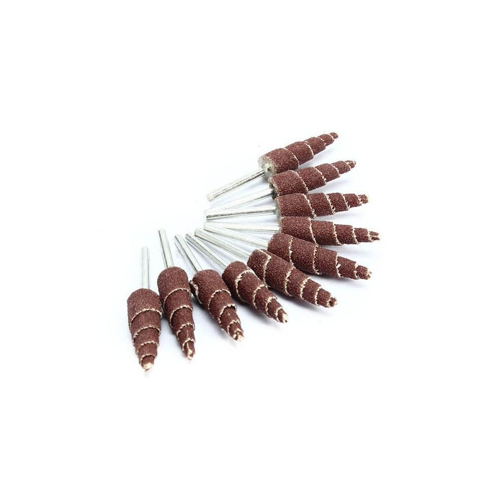 10Pcs 54Mm Long Cone Deburring Flap Sanding Polishing Wheel For Rotary Tool 3654659276322