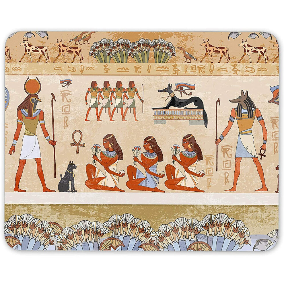 Hieroglyphic Carvings Mouse Mat Pad - Ancient Egypt Pharaoh Computer #14227 7625913961632