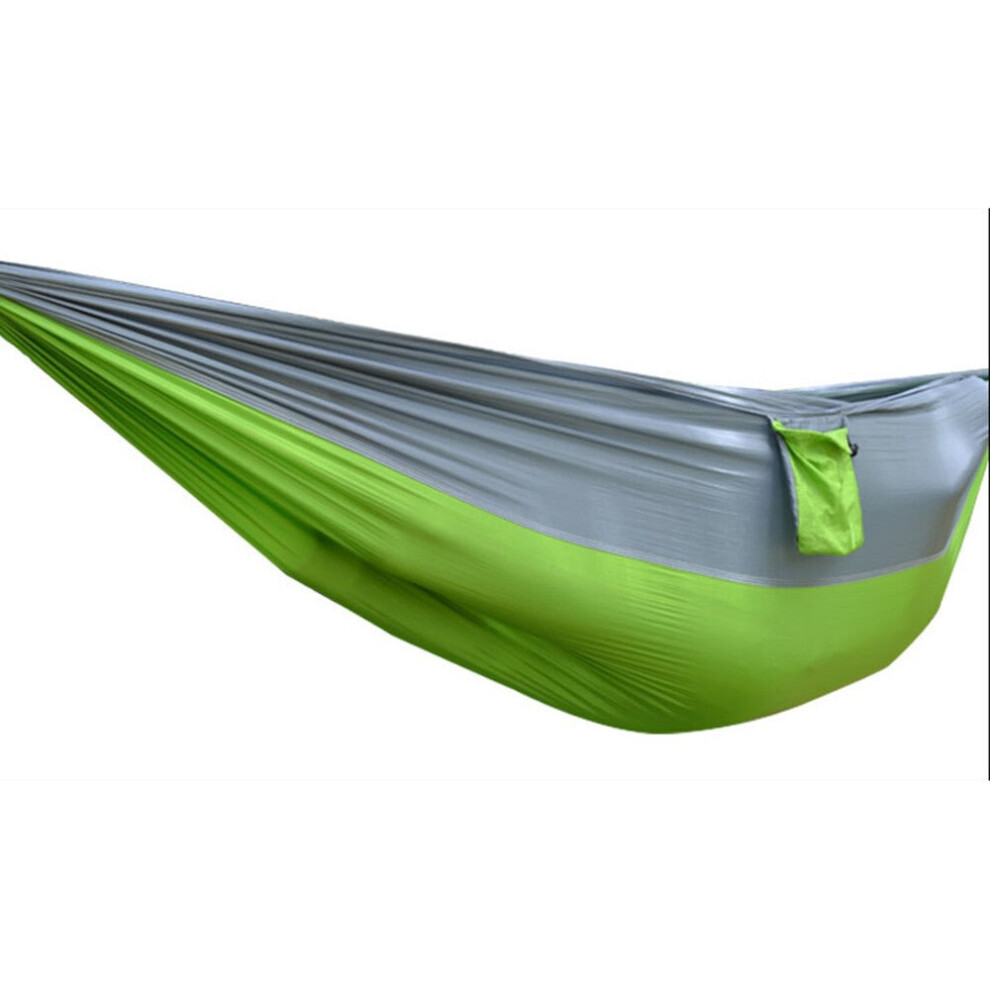 (Green) Camping Hammock Hold Up to 660 Lbs Portable Lightweight with 2 Straps Carabiners Carrying Bag