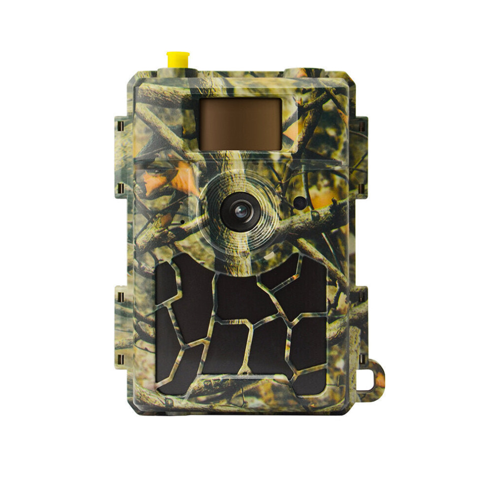 (AU Plug) Wide Angle 24MP Scouting Trail Camera 0.4 S Trigger Trap Monitoring IP66 Infrared Heat Sensing Night Vision for Wildlife Outdoor Photography