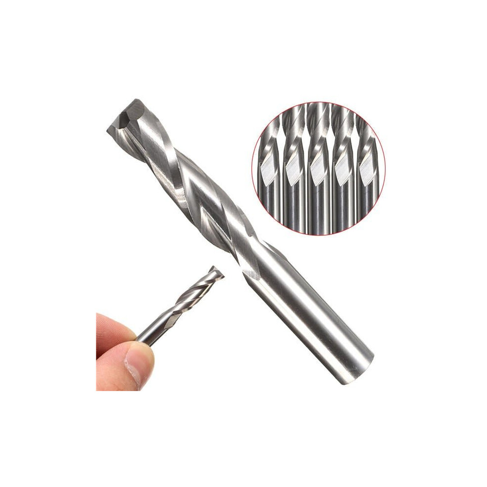 6x22mm Milling Cutter Double Flute Spiral CNC End Mill