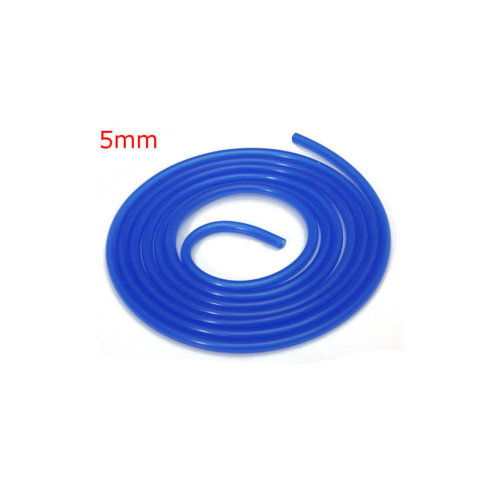 (5mm Blue) Silicone Vacuum Hose Turbo Radiator Rubber Air Vac Pipe 3m Long