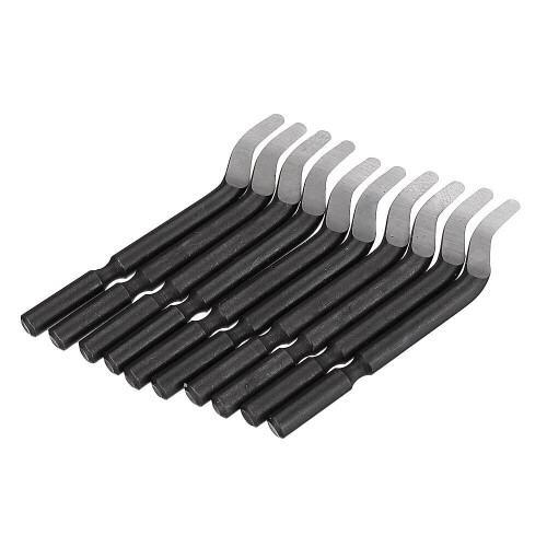 (NG1000) Burr Handle Scraper Deburring Tool 10pcs Deburring Trimming Blade Cutter Tools Kit 2